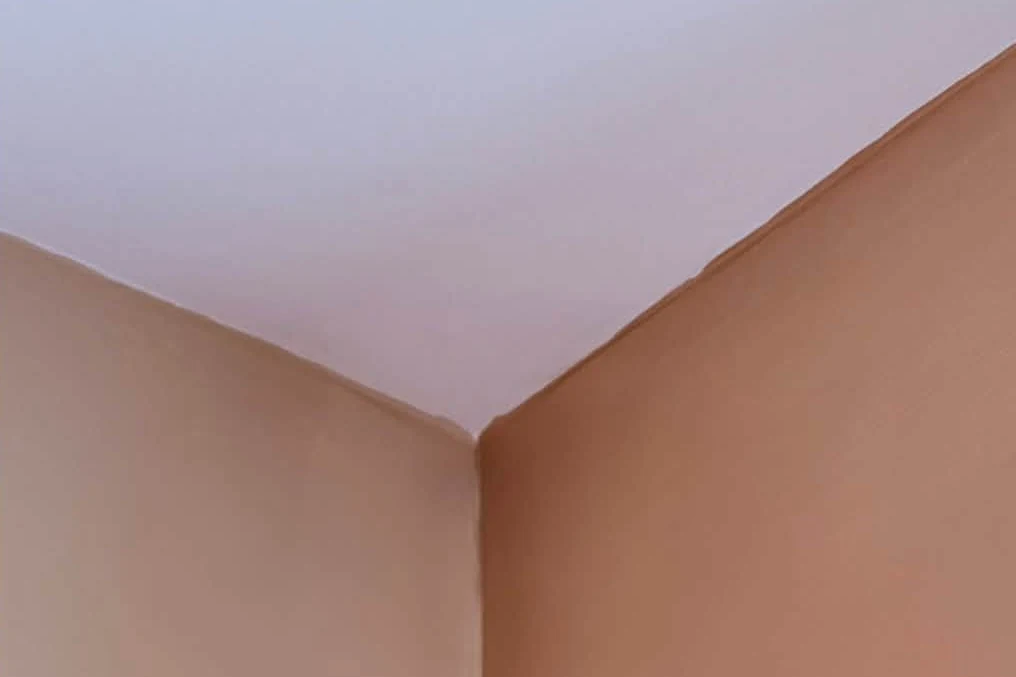 Same corner after repair and repaint